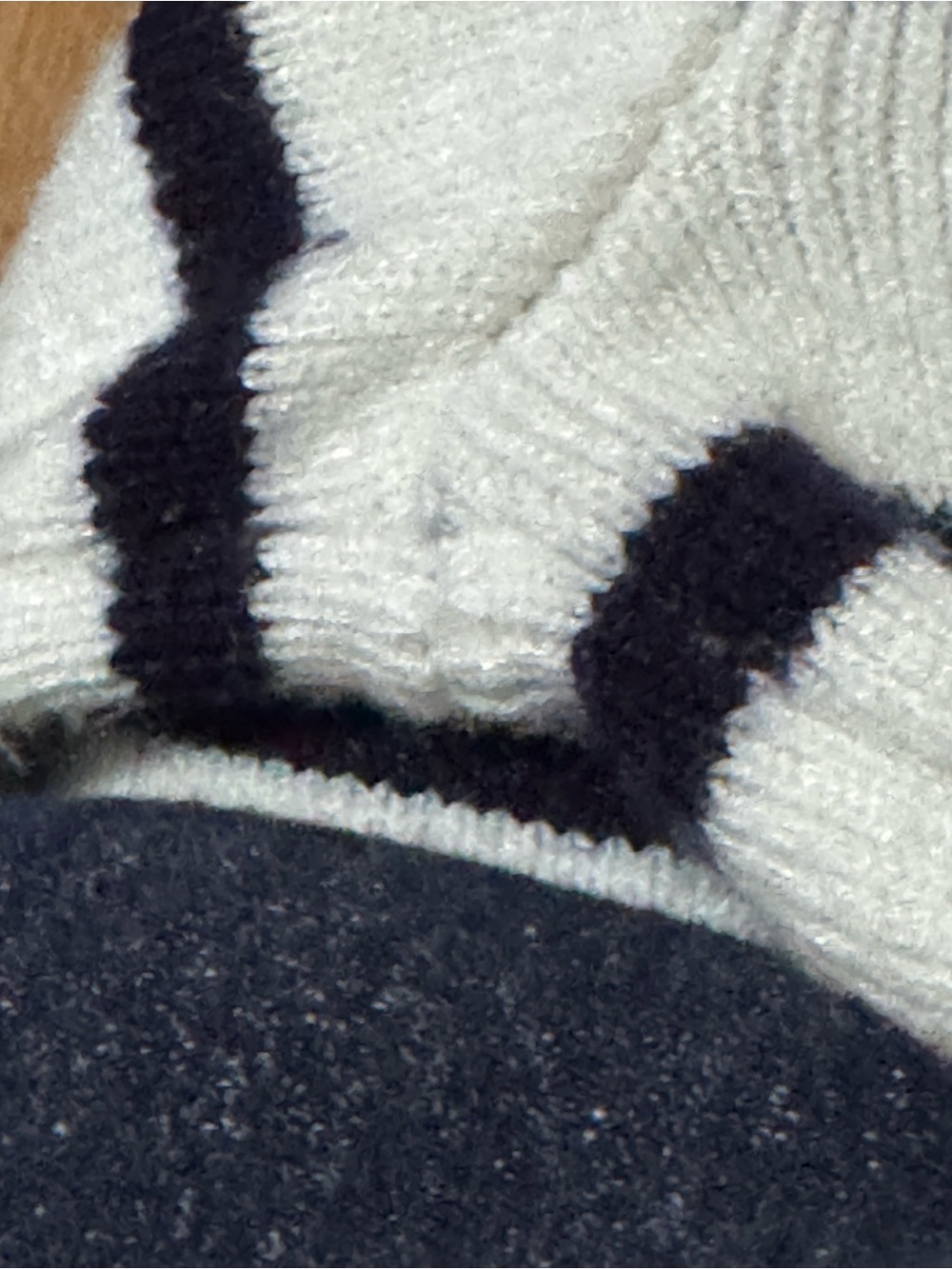 Cyrus Cardigan-Sz S-Rayon Blend-Gold Button-White & Black Stripes-Light Wear-GUC - Picture 16 of 16